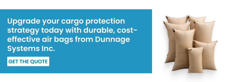 Upgrade your cargo protection strategy today with durable, cost-effective air bags from Dunnage Systems Inc.