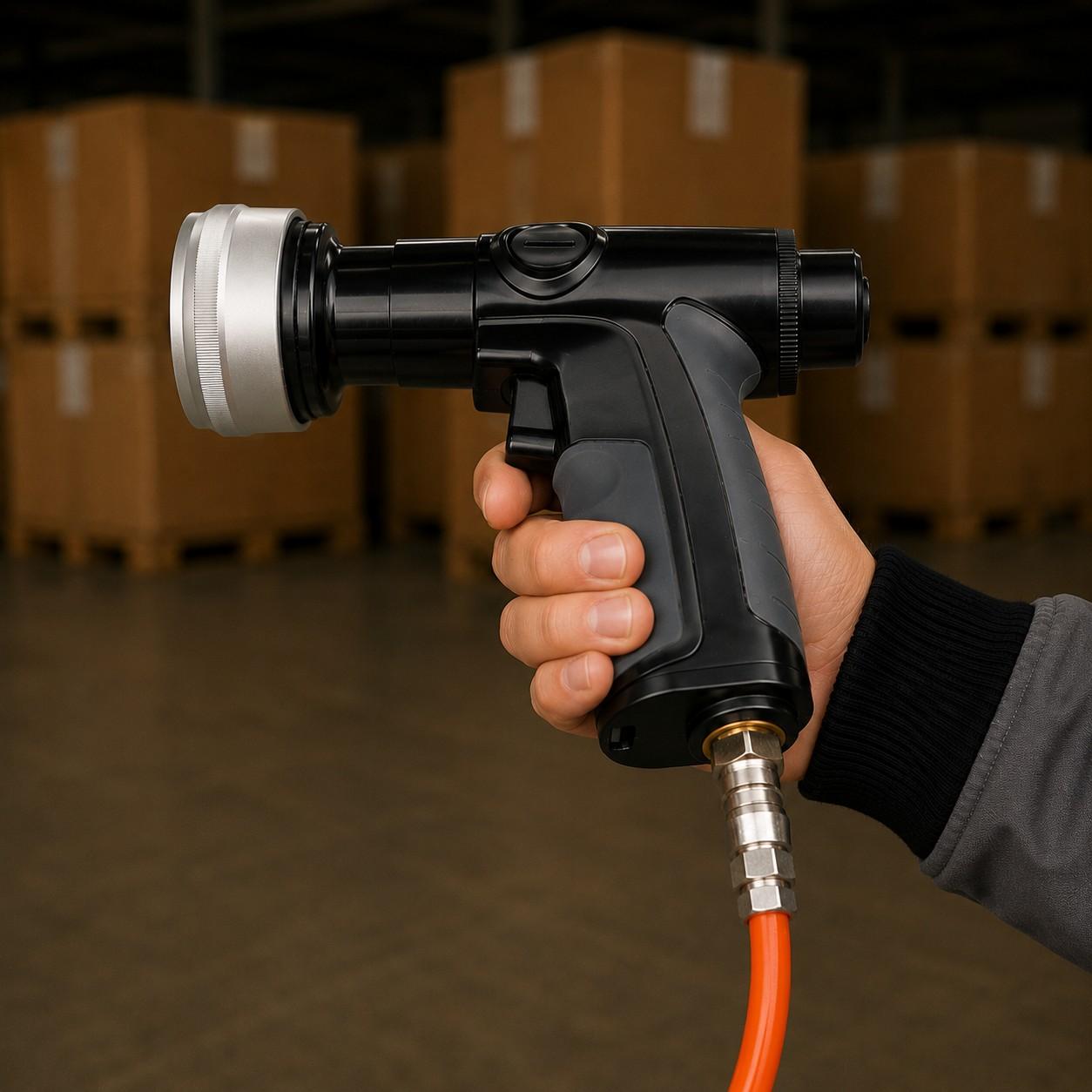 Air Compressor Connected Inflators
