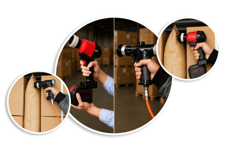 Dunnage Airbag Inflators for Fast, Controlled, and Accurate Cargo Securing