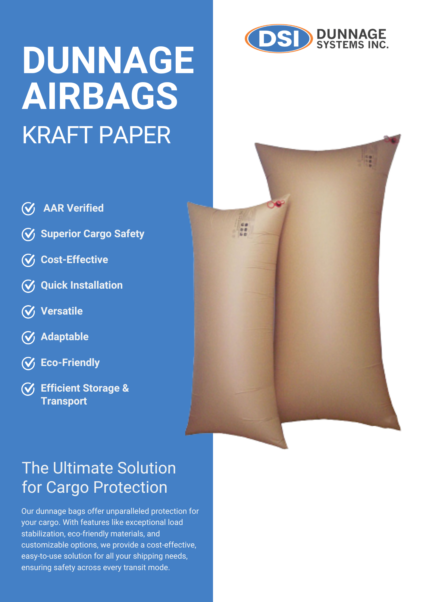 Kraft Paper Dunnage Airbags