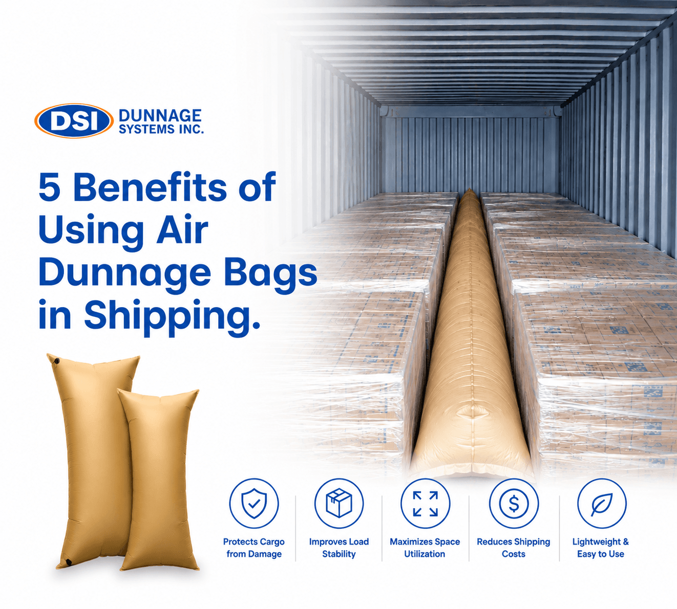 5 Benefits of Using Air Dunnage Bags in Shipping