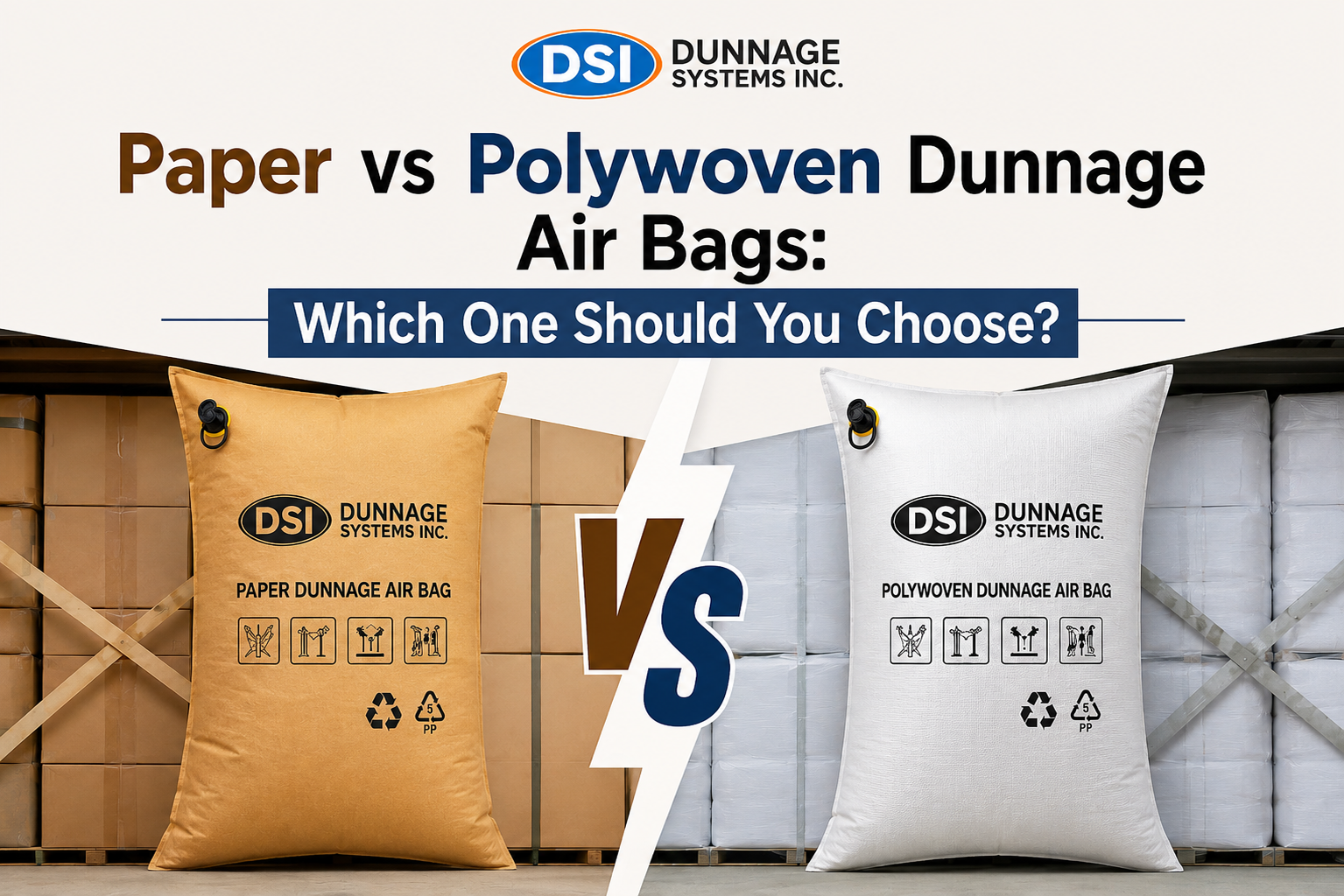 Paper vs Polywoven Dunnage Air Bags: Which One Should You Choose?