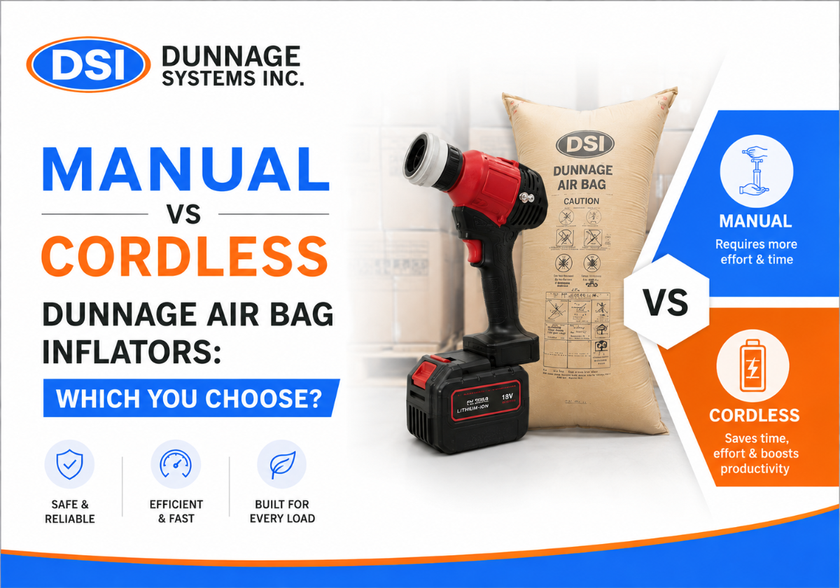 Manual vs Cordless Dunnage Air Bag Inflators: Which One Should You Choose?